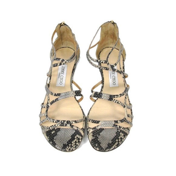 Jimmy Choo Python Sandals - Picture 3 of 11